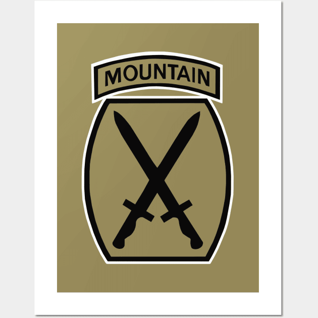 Mountain Division Brown Wall Art by Trent Tides